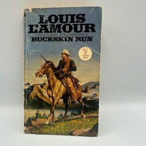Louis LAmour Buckskin Run Paperback 1981 Bantam Western Stories Fair Condition
